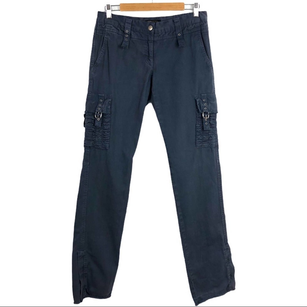 BCBGMaxAzria Cotton Ruched Pocket Cargo Pants 8